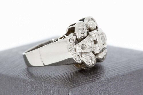 18 Karaat witgouden Diaman ring - 16,8 mm