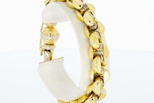 Anker armband 18 Karaat goud - 21 cm