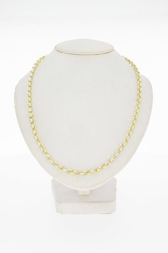 Gouden Jasseron ketting 14 Karaat - 46 cm