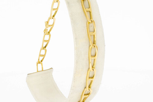 14 Karaat gouden Anker armband - 21,8 cm