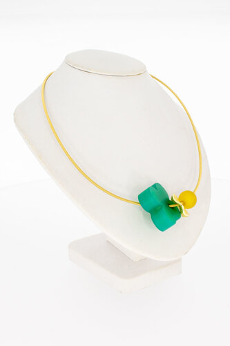 18 Karaat Nobilia Collier met hangers-45,5 cm
