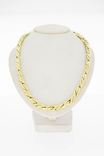 Vossenstaart ketting 14 Karaat goud - 46,5 cm