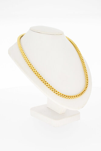 14 Karaat vierkante Gourmetketting - 45 cm