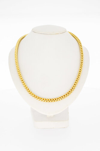 14 Karaat vierkante Gourmetketting - 45 cm