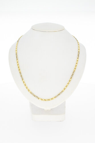 14 karaat geel gouden Valkoog Collier - 43 cm