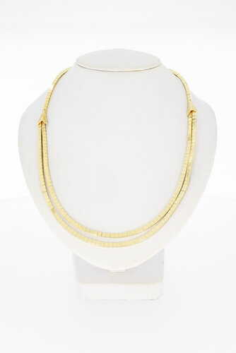 Omega collier 14 Karaat goud - 43,3 cm