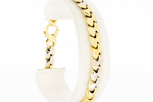 18 karaat gouden Gourmet armband - 20 cm