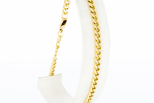 14 karaat goud Gourmet armband - 23 cm