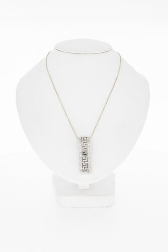 18 karaat Kettinghanger met Diamant
