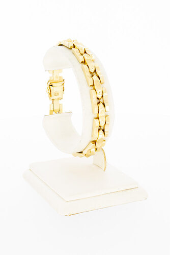 14 karaat goude Staafjes armband - 18,8 cm