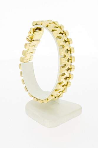 Retro 14 karaat goudenarmband - 20 cm
