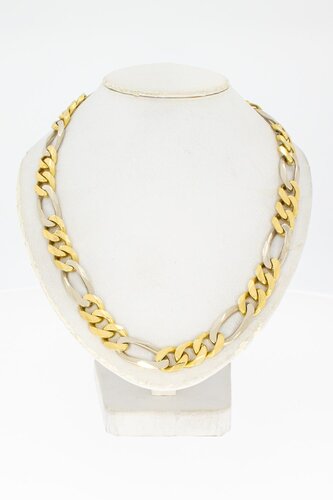 18 Karaat Figaro gouden ketting - 60,5 cm