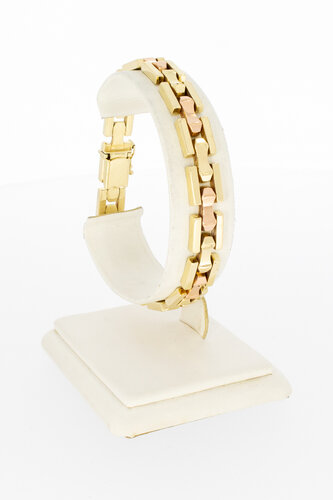 Vintage Tank armband 14 karaat goud - 19 cm