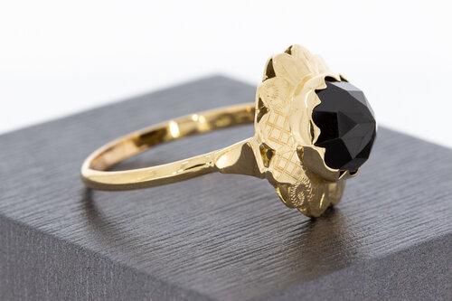 14 karaat Vintage Granaatring - 20 mm