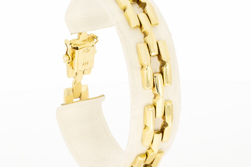 Vintage armband 14 Karaat geel goud - 19 cm