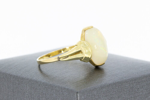14 karaat gouden Opaalring - 18,5 mm