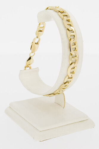 Ankerarmband 14 krt geelgoud - 22 cm