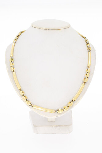 14 Karaat goud koffieboon Collier - 43 cm
