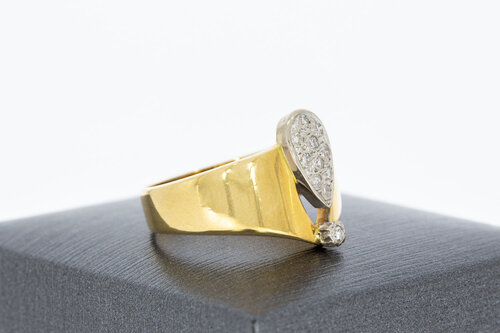 18 Karaat gouden Diamantring - 18,7 mm