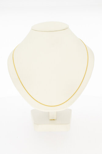 Gouden 14 karaat Gourmetketting - 49 cm