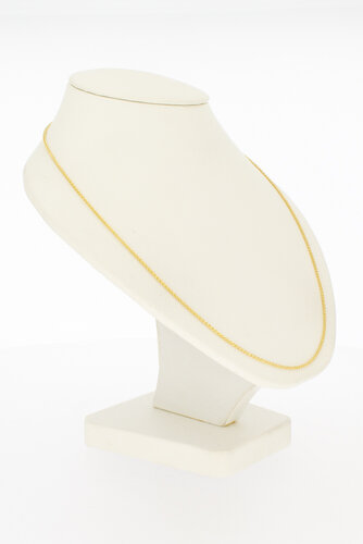 14 karaat gouden gevlochten ketting - 50 cm