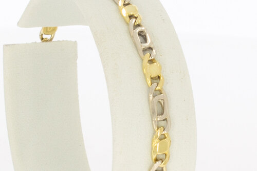 18 karaat Figaro armband - 16,5 cm