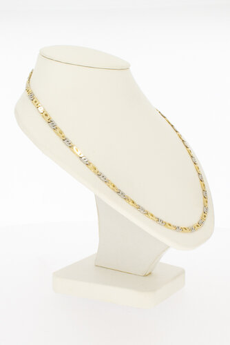 Gouden 14 karaat Figaro ketting - 61,5 cm