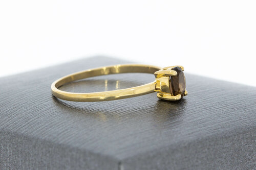 9 karaat (gele) solitaire ring - 16,8 mm