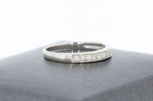 9 karaat (wit) aanschuifring - 15,5 mm