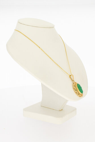 14 karaat gouden filligrain hanger - 3,1 cm