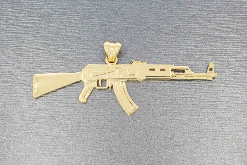 14 karaat Kalashnikov hanger - 6,8 cm