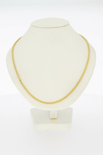 14 karaat goud vierkant Collier - 44 cm