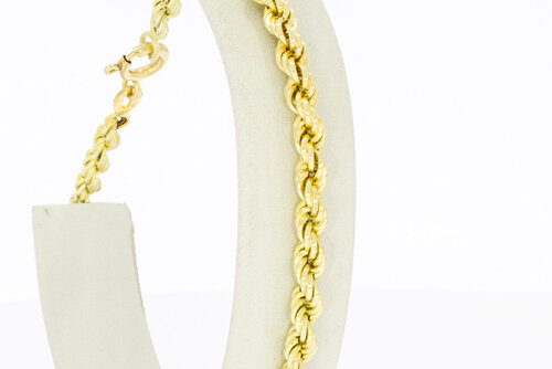 14 karaat gouden Koordarmband - 21,7 cm