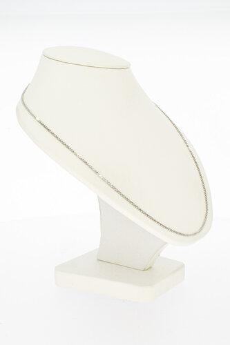 Venetiaanse witgouden ketting 18 karaat - 75,8 cm