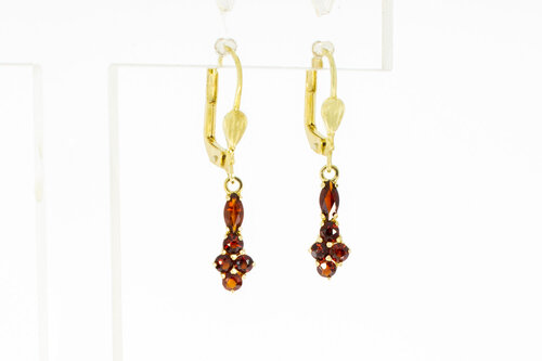 Vintage granaat hangers 14 karaat - 3 cm