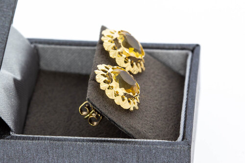 14 karaat gouden oorknopjes - 1,5 cm