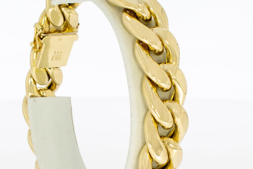 Gourmet armband 14 Krt goud - 20 cm