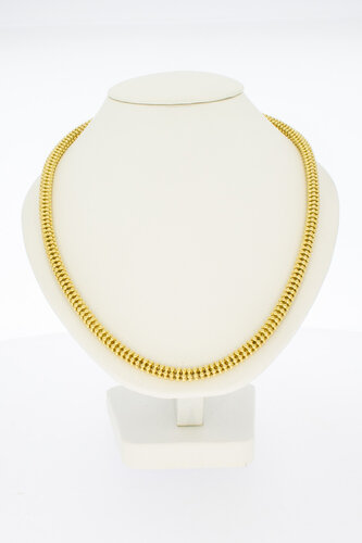 14 Karaat gouden Popcorn collier- 45 cm
