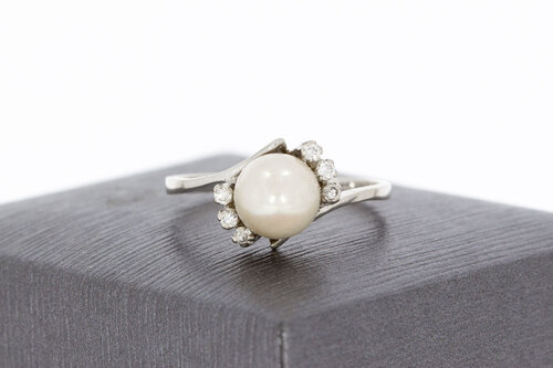 14 Karaat gouden Parelring - 18,6 mm