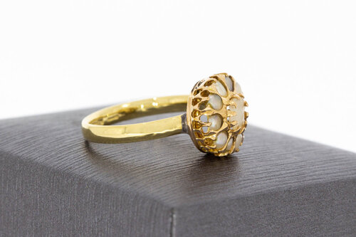 18 karaat Opaal Markiesring - 16,8 mm