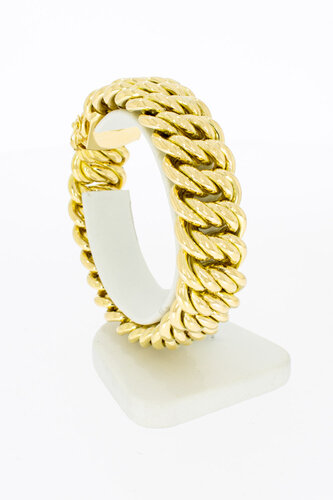 18 karaat goud brede Armband - 20,3 cm