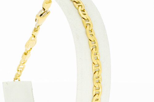 18 Karaat goud Anker armband - 21,6 cm