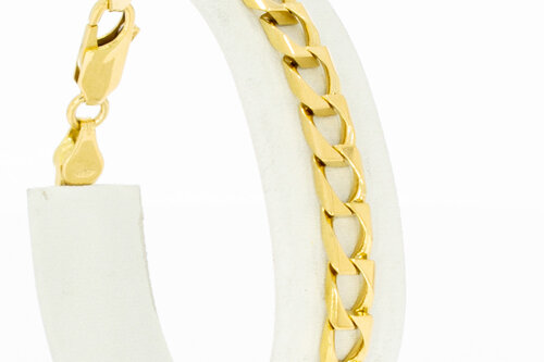 18 Karaat goud Gourmet armband - 19,1 cm
