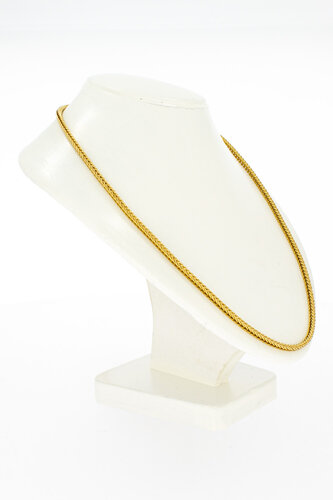Vossenstaart ketting 18 Karaat - 60,9 cm