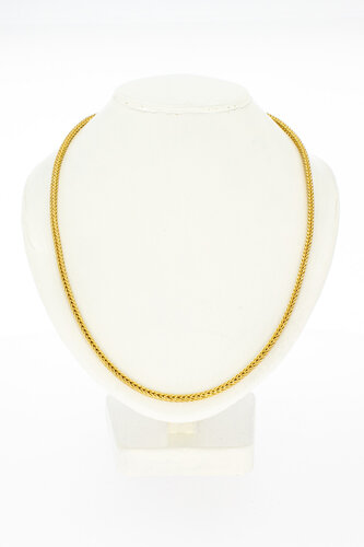 Vossenstaart ketting 18 Karaat - 60,9 cm