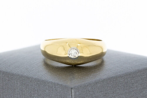 18 karaat gouden heren Pinkring - 18,1 mm