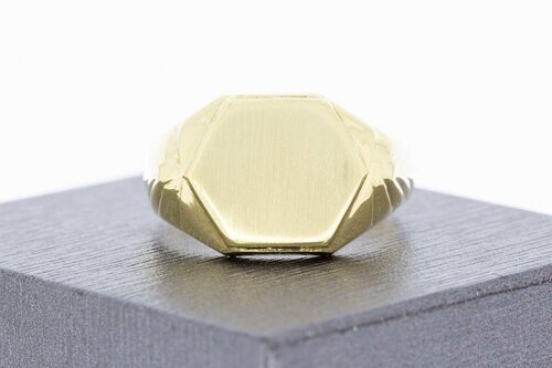 14 Karaat goud heren Zegelring - 20,7 mm