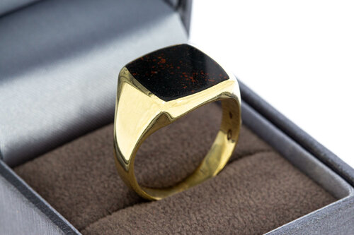 Heren Zegelring 14 karaat goud - 19,7 mm