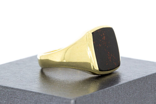 Heren Zegelring 14 karaat goud - 19,7 mm