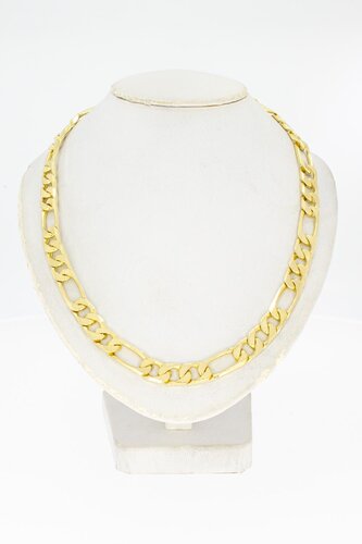 14 karaat Figaro mannen ketting - 61 cm